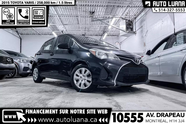 2015 TOYOTA Yaris AIR CLIMATISE/GRP ELECTRIQUE/CRUISE/BLUETOOTH in Cars & Trucks in City of Montréal - Image 2