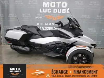 Can-Am Spyder RT 2022 SEULEMENT 10 119 KM TRANSMISSION SEMI AUTOMATIQUE SE6 RADIO CRUISE PARE-BRISE...