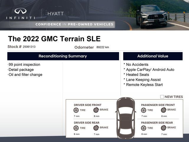 2022 GMC Terrain SLE - No Accidents | Apple CarPlay in Cars & Trucks in Calgary - Image 2