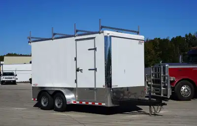 Miska Tradesman Pro Grade Enclosed Trailers - Designed & Warrantied for Commercial Use 7'x14' Trades...