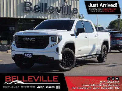 Recent Arrival! White 2022 GMC Sierra 1500 Elevation Elevation / Heated Seats / Remote Start 4D Crew...