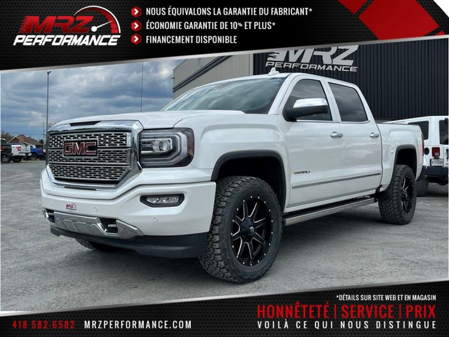 2017 GMC Sierra 1500 Denali V8 6.2l Crew Cab Full Toit Mags FUEL in Cars & Trucks in St-Georges-de-Beauce