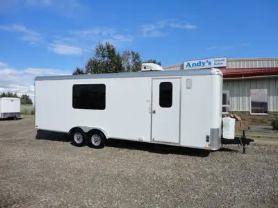 Welcome to Andy's Truck Sales. 2024 CARGO MATE SILVER CROWN EDITION OFFICE TRAILER 8 X 24 6'6" INTER...