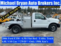 2006 FORD F350 - 6.5FT FLAT BED / UTILITY TRUCK *ONLY 150K*