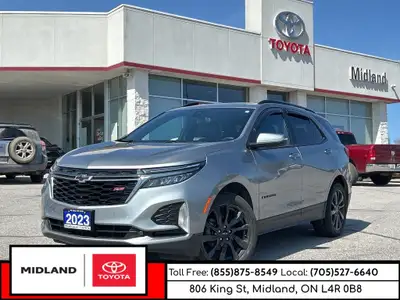 2023 Chevrolet Equinox RS with NO REPORTED ACCIDENTS! This Equinox RS features unique exterior with...