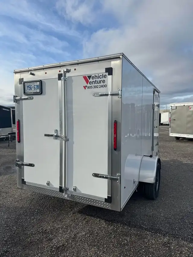 6x12 + V-Nose Enclosed RENTAL Trailer  in Cargo & Utility Trailers in Barrie - Image 8