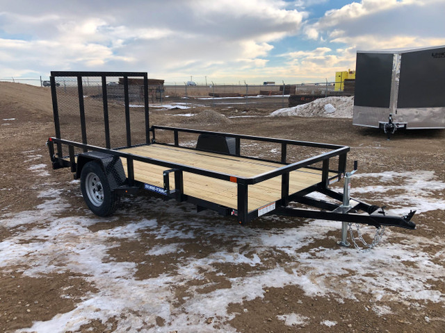 New 6×10' Tube Top Utility Trailer W/Ramp Gate 2990# GVWR in Cargo & Utility Trailers in Calgary - Image 2