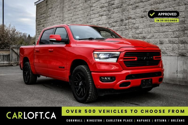 2021 Ram 1500 Sport • REMOTE START • HEATED SEATS • TONNEAU COVE in Cars & Trucks in Cornwall