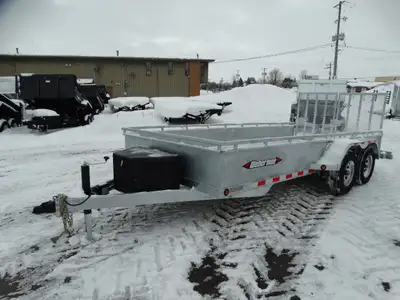 Come check out this heavy duty galvanized landscape trailer. This trailer has tandem 5200 lb axles w...