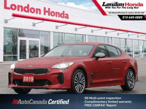 2019 Kia Stinger GT-Line | AutoCanada Certified | AWD | Lane Keep Assist | Push Button Start |