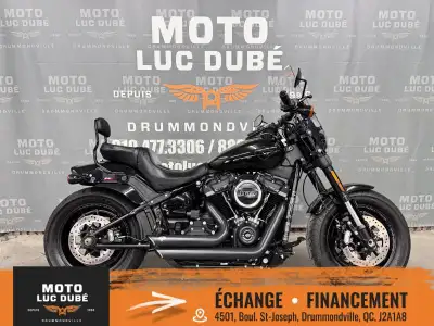 Harley-Davidson FXFB Fat Bob 2018 SEULEMENT 14 814 KM MOTO CANADIENNE ALARME FREINS ABS MOTEUR 107 M...