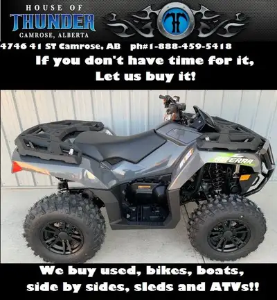 Looking to sell your ATV? We're looking to expand our used ATV inventory. Call Broker's Marine & Spo...