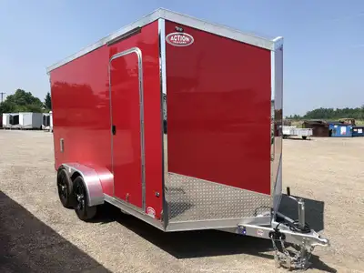 LEGACY SERIES ALL ALUMINUM FRAME 7' X 14' TANDEM AXLE CARGO W/ BARN DOORS AND POLYCORE PANEL UPGRADE...