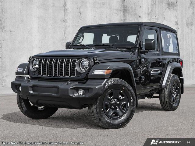 2025 Jeep Wrangler Sport 2 Door 4x4 V6 Manual Nav Capable in Cars & Trucks in St. Albert