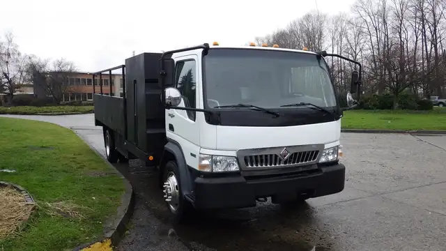 2009 international CF 600 City Star Side Dump Truck 3 Seater Die in Heavy Trucks in Richmond - Image 3