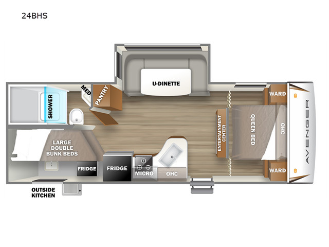 2022 Prime Time RV Avenger 24BHS in Travel Trailers & Campers in Ottawa - Image 2