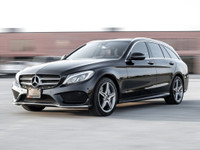 2018 Mercedes Benz C-300 Wagon AMG PKG Black Exterior on Red Interior comes with Navigation and Back... (image 3)