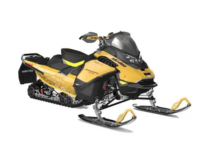 1 left DASR2025 Ski-Doo Renegade X-RS 900 ACE Turbo R Ice R. XT 1.25 Shox_10.25in_Yellow 2025 Ski-Do...