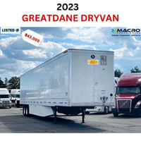 2023 GREATDANE DRYVAN, NEW UNITS AVAILABLE!! $0 DOWN*OAC!!