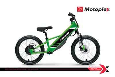 ELEKTRODE 20 La marque mondiale de sports motorisés Kawasaki propose les vélos d'équilibre électriqu...