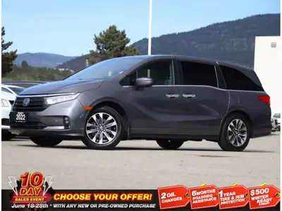 2022 HONDA ODYSSEY EX-L - BC VEHICLE - NAVIGATION - BACKUP CAMERA - HEATED FRONT SEATS - SUNROOF - D...