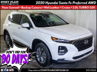  2020 Hyundai Santa Fe Preferred - AWD, Htd Leather, Sunroof