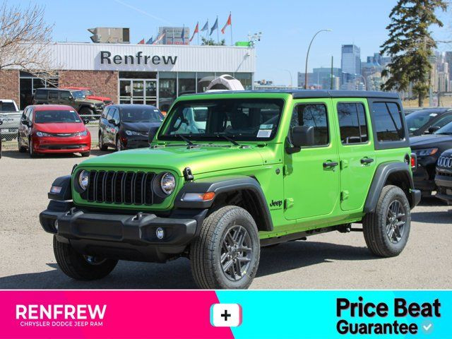 2025 Jeep Wrangler Sport S 4x4, Turbo, 12 Inch Touchscreen in Cars & Trucks in Calgary