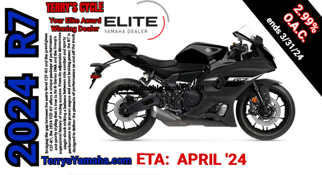 2024 Yamaha YZF-R7 Coming Soon, Reserve Yours Today Before They  in Sport Bikes in Regina