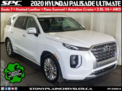 Experience refined comfort and advanced technology with the 2020 Hyundai Palisade Ultimate 7-Passeng...