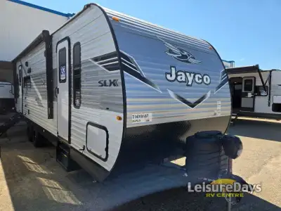 Jayco Jay Flight SLX travel trailer 262RLS highlights: Private Bedroom Jack-Knife Sofa Radius Shower...