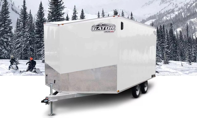 2024 GATOR 101 x 12' Gator Snowmobile trailer Cargo / enclosed dans Remorques utilitaires  à Cap Breton - Image 2