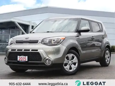 Experience practical versatility and distinctive design with the 2015 Kia Soul LX in Titanium Gray....