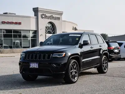 2021 Jeep Grand Cherokee 4D Sport Utility 80th Anniversary Edition Diamond Black Crystal Pearlcoat *...