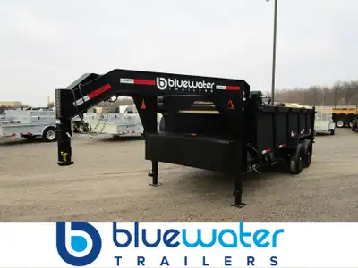 SALE!! REGULAR PRICE $22,201 NOW ONLY $20,245!! RawMaxx LPX Tandem Axle Steel Gooseneck Dump Trailer...