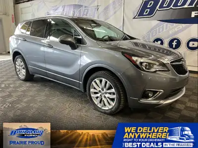 2019 BUICK ENVISION PREMIUM II 2.0L 9 SPEED FEATURES REMOTE START HTD/CLD LTHR SEATS PANO ROOF LANE...