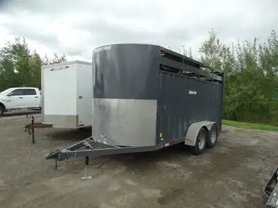 Livestock trailer for rent!! This trailer is 15in. long and 78in.in. wide. It has a slide door at th...