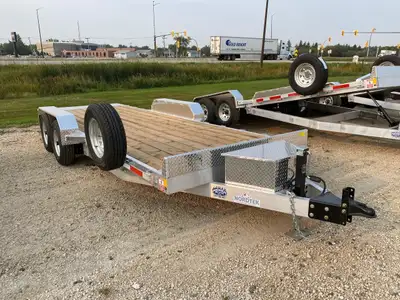 82" x 20' Nordtek Tilting Car Hauler – 6 inch channel on tongue – 6 bolt galvanized wheels – 6 inch...