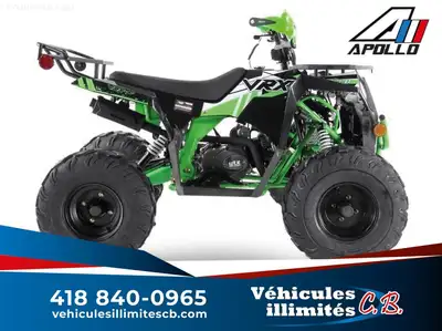 2023 Apollo VRX 125-F FINANCEMENT BANCAIRE DISPONIBLE VRX 125-F VTT POUR ENFANT A ESSENCE .CE QUAD V...
