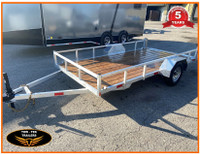 2023-Tow-Tek Aluminum 6 x 12 Utility trailer with drop in Ramps!