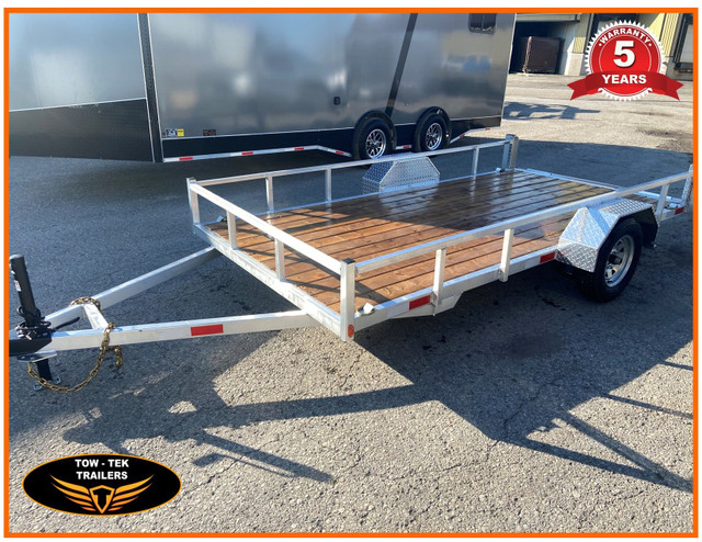 2023-Tow-Tek Aluminum 6 x 12 Utility trailer with drop in Ramps! in Cargo & Utility Trailers in Mississauga / Peel Region