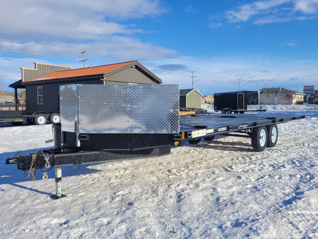 22'+V-NOSE 4-PLACE SLED TRAILER W/SALT SHIELD in Cargo & Utility Trailers in Fort St. John