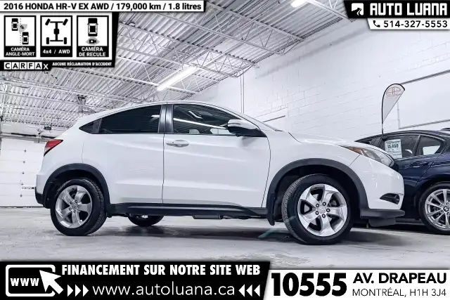 2016 HONDA HR-V EX AWD/TOIT/CAMERA ANGLE MORT/PUSH START/MAGS in Cars & Trucks in City of Montréal - Image 12