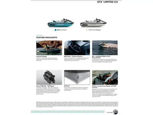 2025 Sea-Doo GTX LIMITED 325 in Personal Watercraft in Winnipeg - Image 4