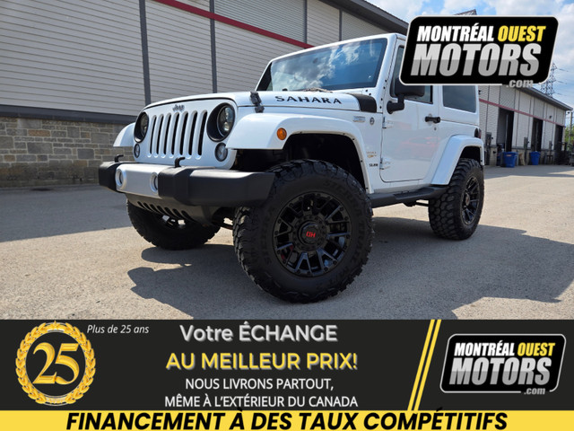 2014 Jeep Wrangler Sahara / 4x4 / Lift kit & Tires Prêt pour l'é in Cars & Trucks in West Island - Image 3