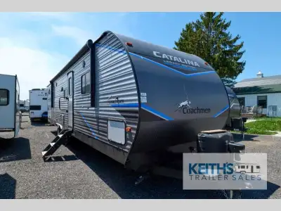 Coachmen Catalina Legacy Edition travel trailer 343BHTS highlights: Private Bunkhouse COA Cube Futon...
