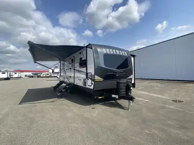 Forest River Rockwood Ultra Lite travel trailer 2608BS highlights: Front Kitchen Dual Entry Fireplac...