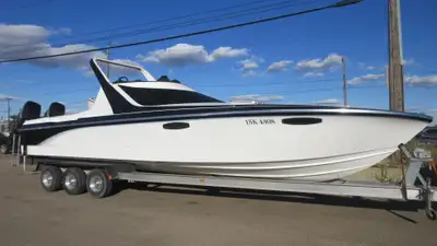 1999 MIRAGE CUSTOM HULL Ski Boat - Outboard Twin Mercury 225 hp - Twin Propeller Engine - 1992 - QUI...