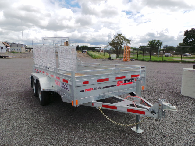 2023 N & N T72147HD7K Galvanized 6x12 Trailer in Cargo & Utility Trailers in Trenton - Image 3