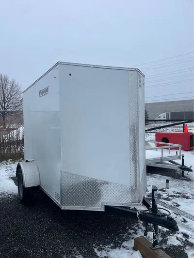 New 2024 5x8 Enclosed Trailer -One in stock, stock#4326New 2024 -Rear Barn Doors -6ft interior heigh...
