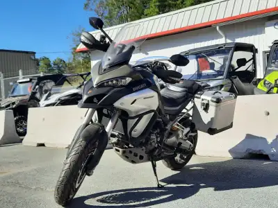 The 2016 Ducati Multistrada 1200 Enduro is a premium adventure touring motorcycle that combines Duca...